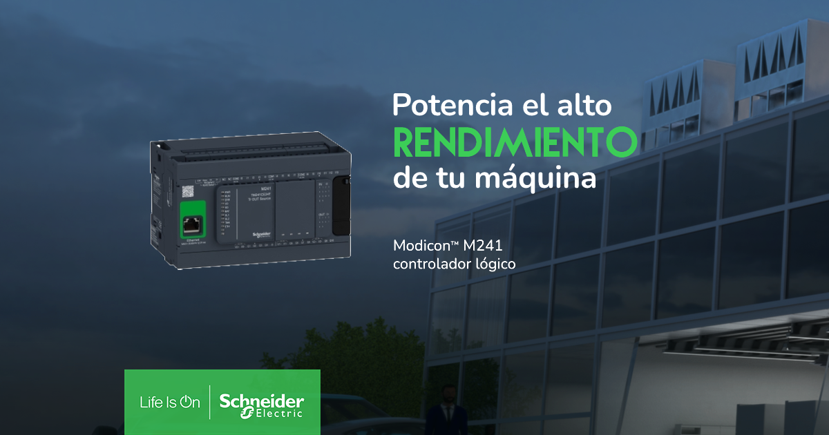 Distribuidor Oficial Schneider Modicon M241 Controlador Lógico