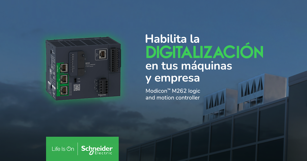 Distribuidor Oficial Schneider Modicon M262 logic and motion controller