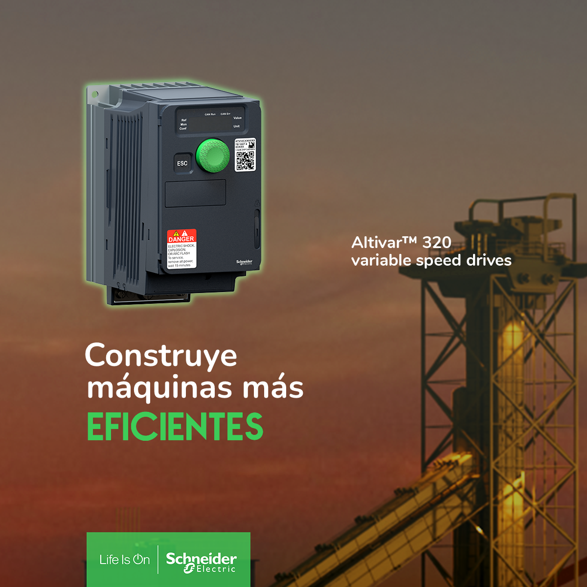 Distribuidor oficial Schneider altivar 320 variable speed drives